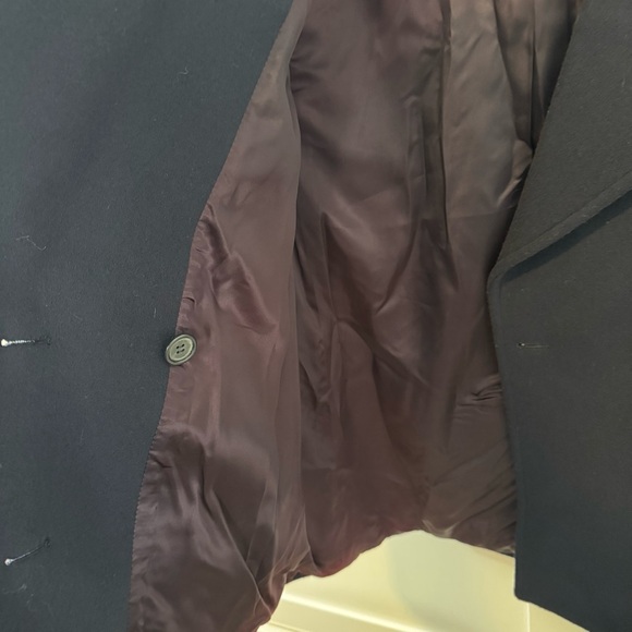 Vintage Wool Womens Navy Peabody House Peacoat Gold Button Size 3/4 - Picture 6 of 15